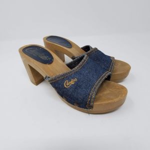 Vintage 80s Candie's Denim High Heel